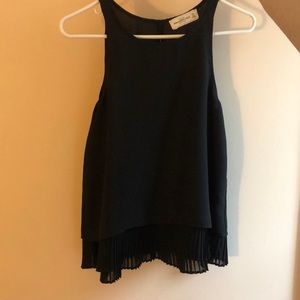 Black Ruffled Blouse
